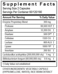 Made in USA DigestZyme natural digestive enzyme supplement packaging