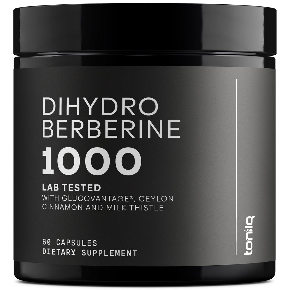 Dihydroberberine 1,000mg serving label