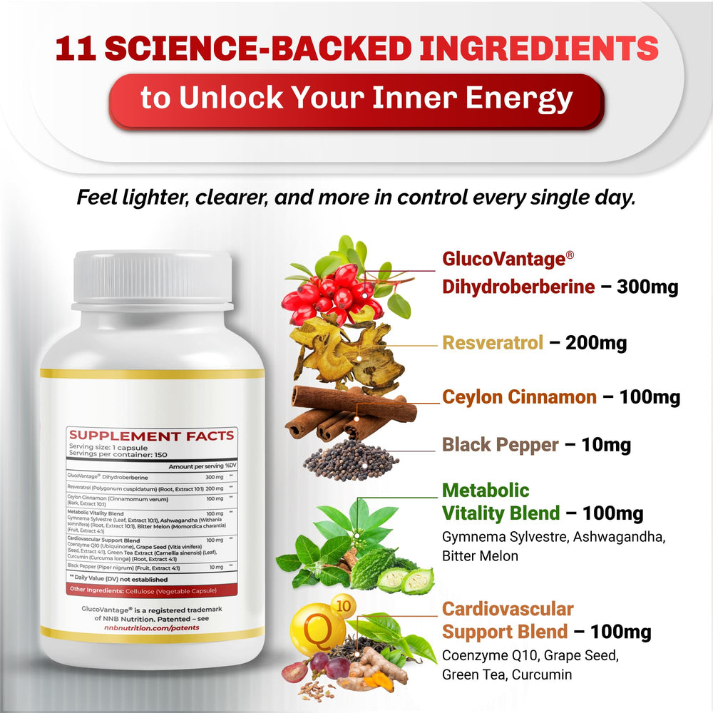 Nusoran Dihydroberberine bottle on a kitchen counter