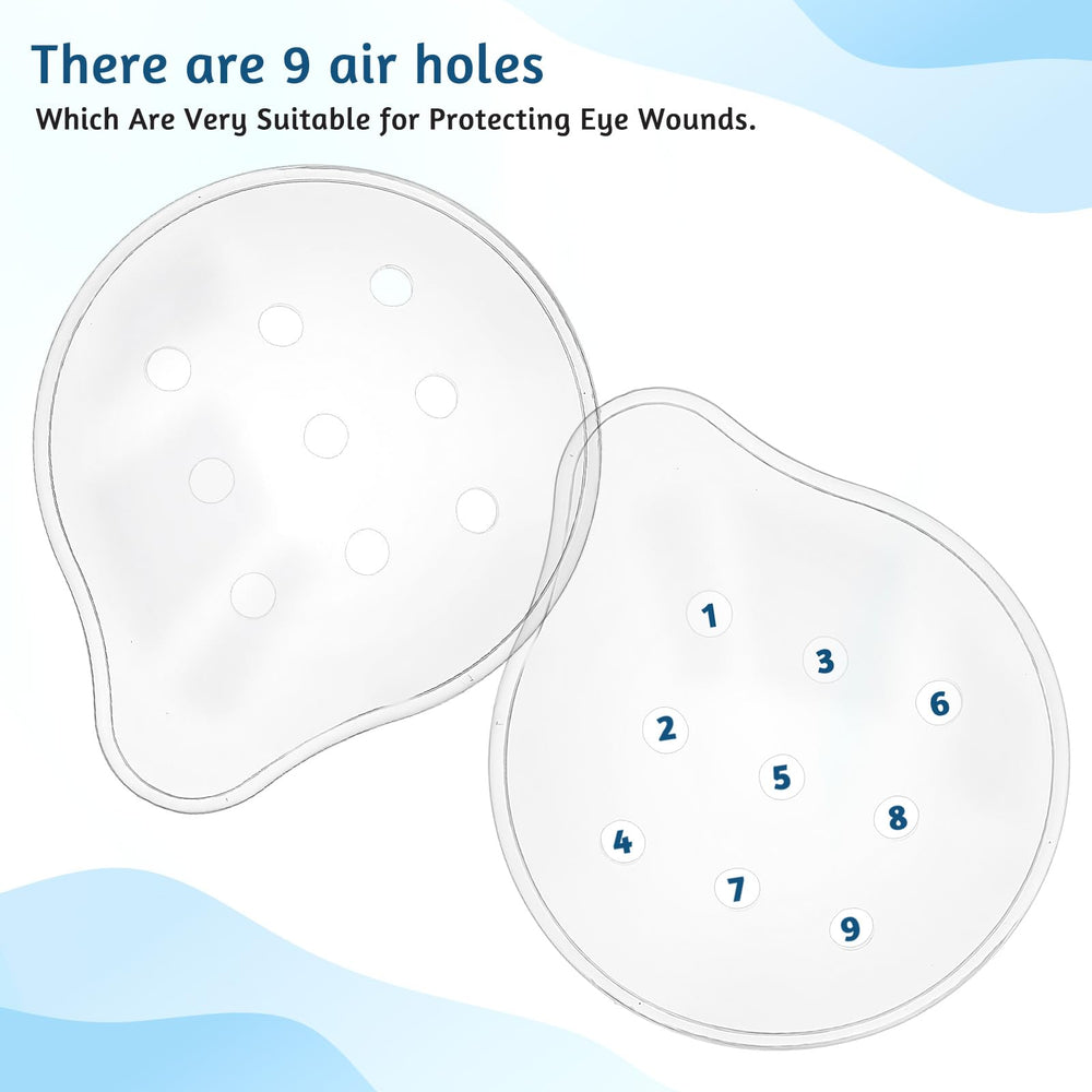 Two transparent eye patches in packaging