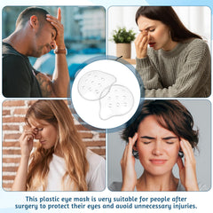Breathable clear plastic eye mask