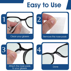 Dimensions of transparent nose pads and black holders