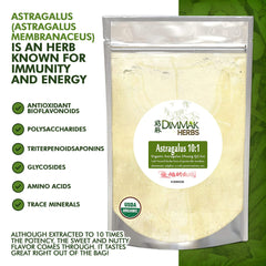 Dimmak Herbs Astragalus 4oz bottle packaging