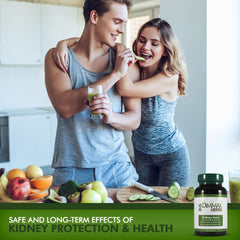 Detox and kidney support concept with natural ingredients