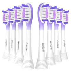DINATIS 10-pack replacement toothbrush heads for Philips Sonicare Click-On compatibility