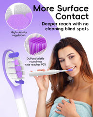 Close-up of DINATIS 10-pack heads on Philips Sonicare Click-On