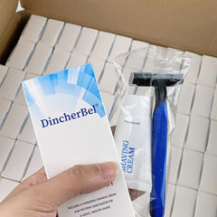 Disposable razors included in shaving kit