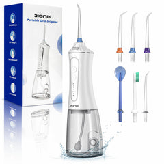 DIONIK Cordless Water Flosser white variant with 300ml tank