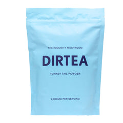 DIRTEA Turkey Tail Mushroom Powder bottle with scoop - hero image