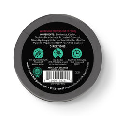 Shelf display featuring Primal Life Organics Dirty Mouth Toothpowder