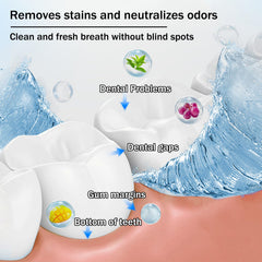 Close-up of disposable mouthwash packs