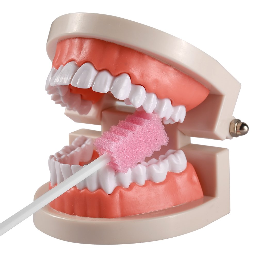 Sterile unflavored oral swab for mouth cleaning