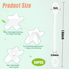Disposable tongue scraper suitable for adults and kids