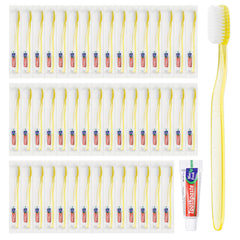 Disposable toothbrush set 100-pack packaging