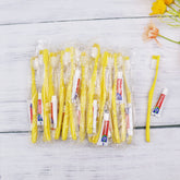 Bulk pack of 150 disposable toothbrushes with toothpaste, individually wrapped