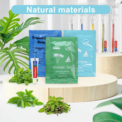 individually wrapped disposable toothbrushes with toothpaste and floss