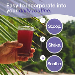 Drink mix dissolves easily in water