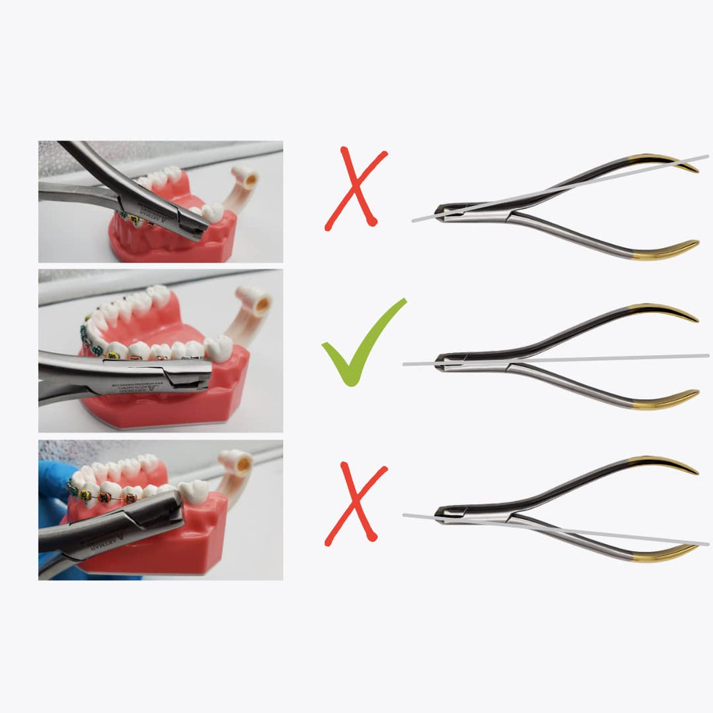 Longer blade enhances visibility when cutting distally placed tubes