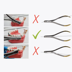 Longer blade enhances visibility when cutting distally placed tubes