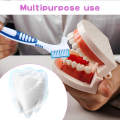 Denture cleaning brush with four color options