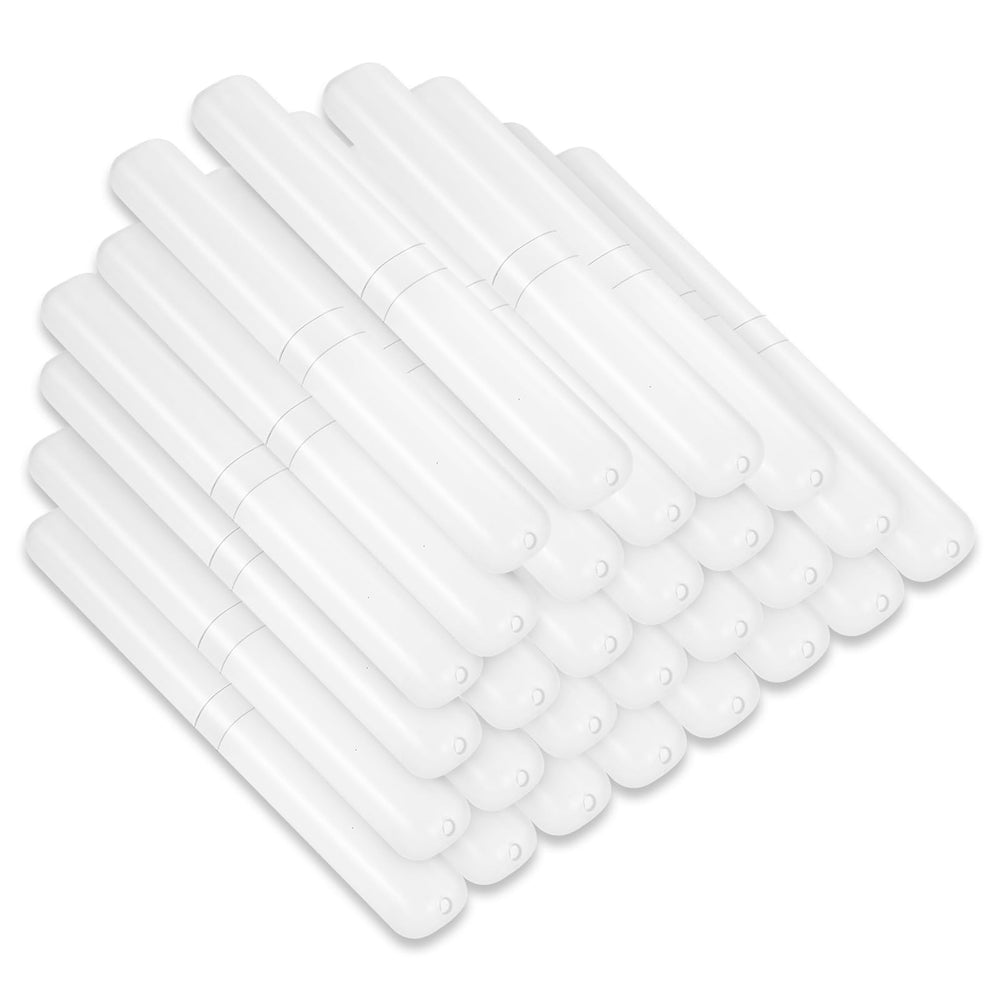 DIVINA VITAE 60Pcs Travel Toothbrush Case White ABS Plastic bulk pack