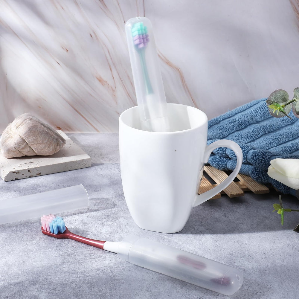 Bulk pack of 60 travel toothbrush holders for portable use