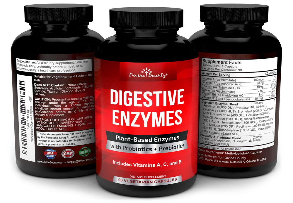 Divine Bounty logo and product packaging on white background