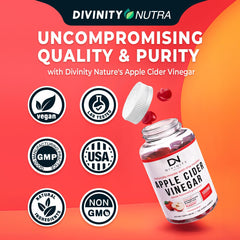 Divinity Nutra gummies showing beet and pomegranate powders for digestion support.