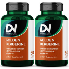 Divinity Nutra Golden Berberine bottle with 60 capsules