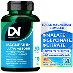 Divinity Nutra Triple Magnesium Complex bottle and label
