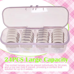 Movable divider for customizable lens storage