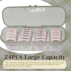 Can store up to 24 lenses when used separately