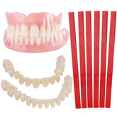 Diy denture kit components laid out for use