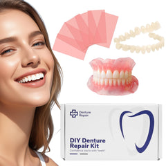 DIY Denture Kit components for top teeth and moldable material