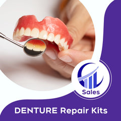 Materials included in DIY denture kit