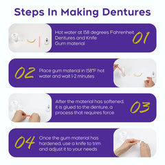 Using the DIY denture kit at home