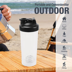 Sturdy top carry loop on shaker bottle