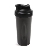 Front view of DKMambo 20oz Shaker Bottle in black