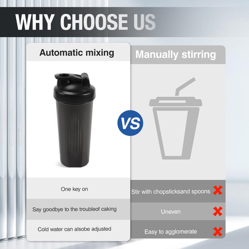Dishwasher-safe shaker bottle for easy cleaning