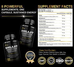 Shilajit capsules with Himalayan herbs
