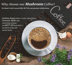 Arabica coffee beans used in DLNIA mushroom coffee
