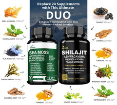 Shilajit & Sea Moss 8-in-1 bundle image