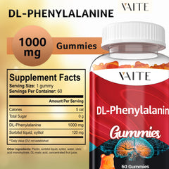 DLPA 1000mg gummies ingredients list