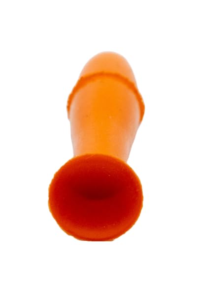 Close-up of the orange DMV lens removal tool