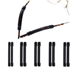 DNHCLL black silicone eyeglass ear cushions close-up