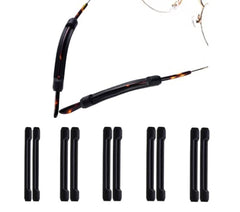 DNHCLL black silicone eyeglass ear cushions close-up