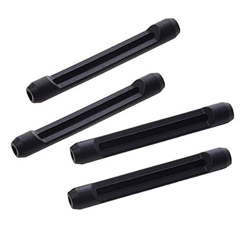 Anti-slip silicone eyeglass leg cushions on side profile