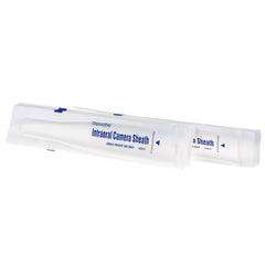 Sterile disposable sleeve attached to oral camera head