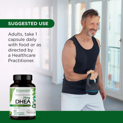 Doctor-formulated DHEA supplement packaging