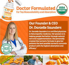 Doctor-formulated turmeric curcumin supplement – USA-made